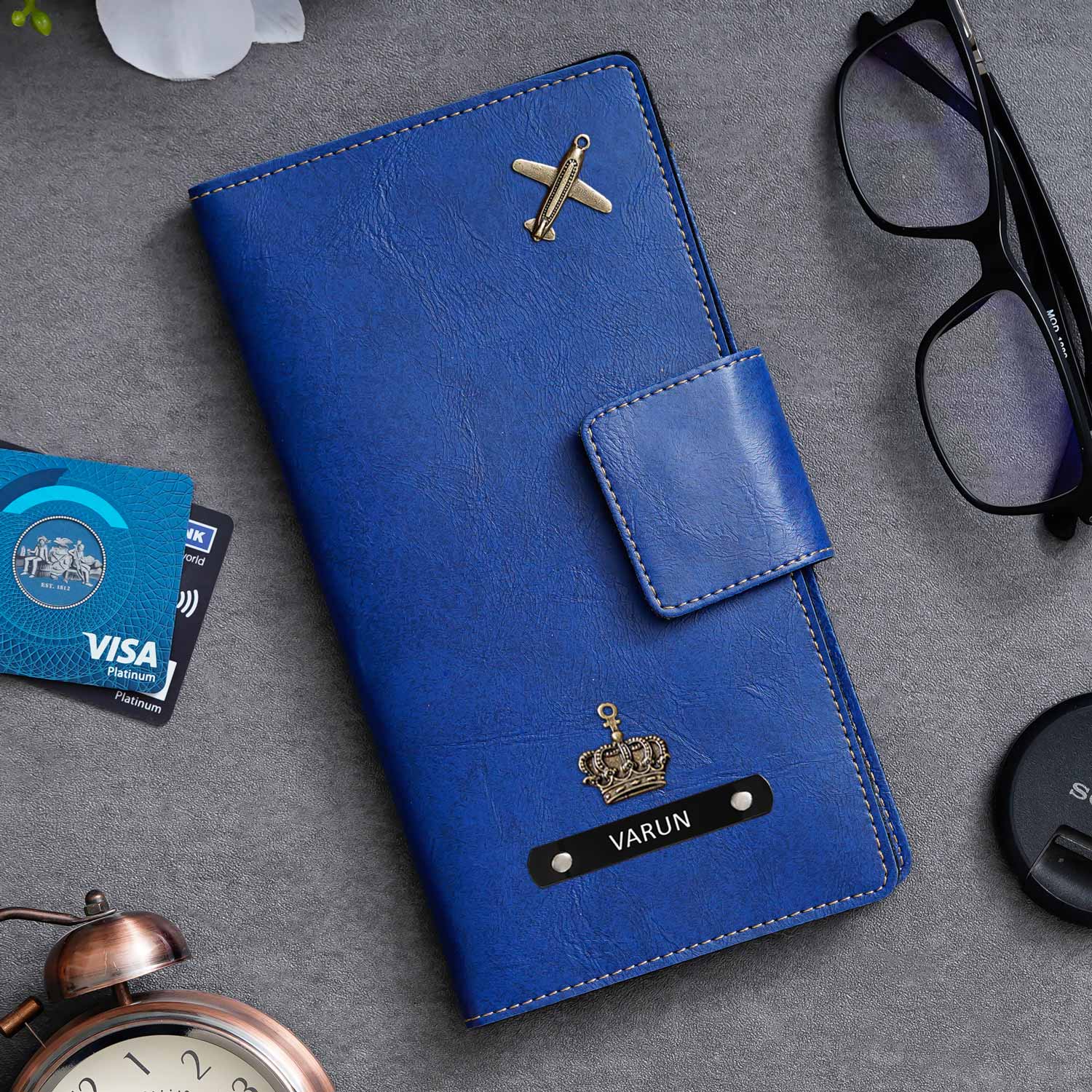 Personalised Long Passport Cover Organiser - The Gifting Era