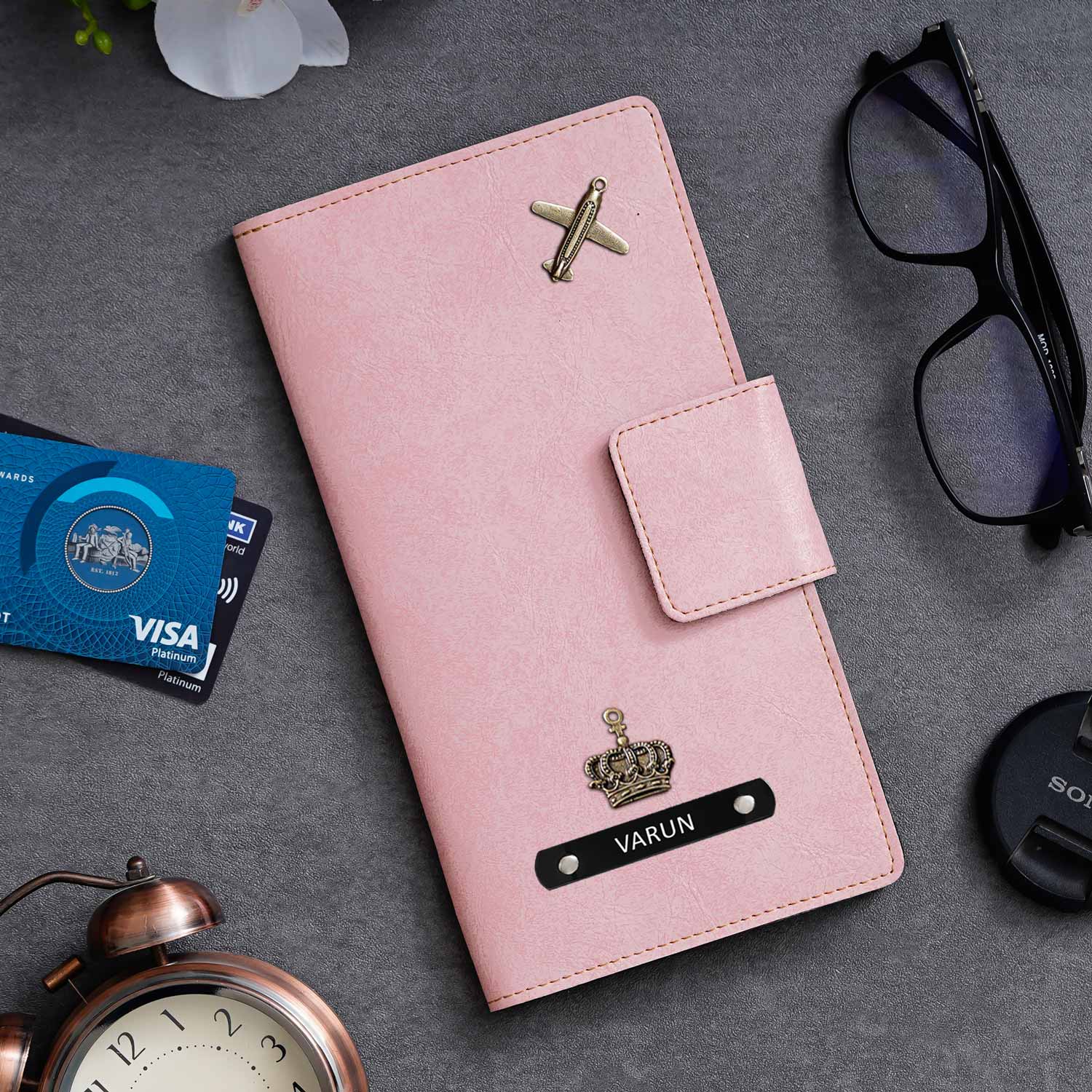 Personalised Long Passport Cover Organiser - The Gifting Era