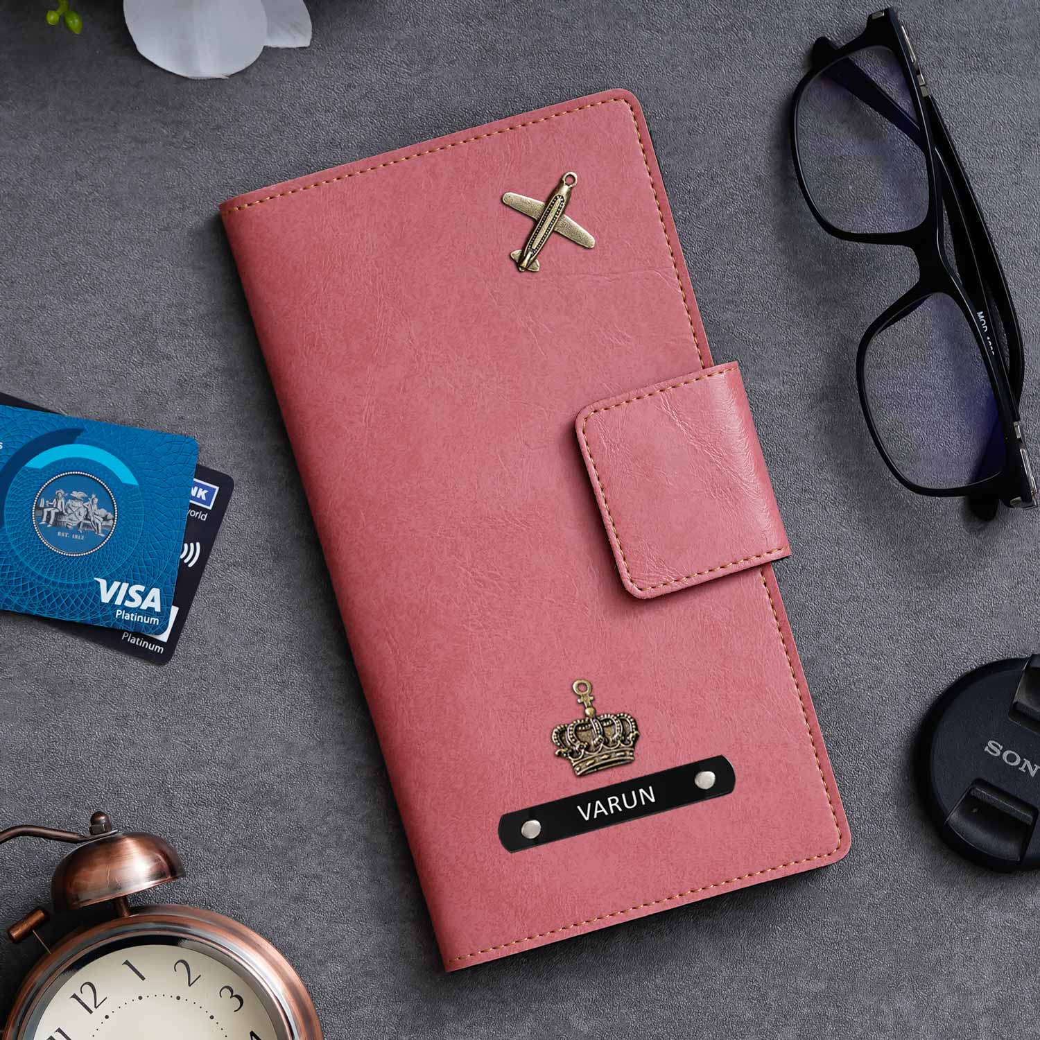 Personalised Long Passport Cover Organiser - The Gifting Era