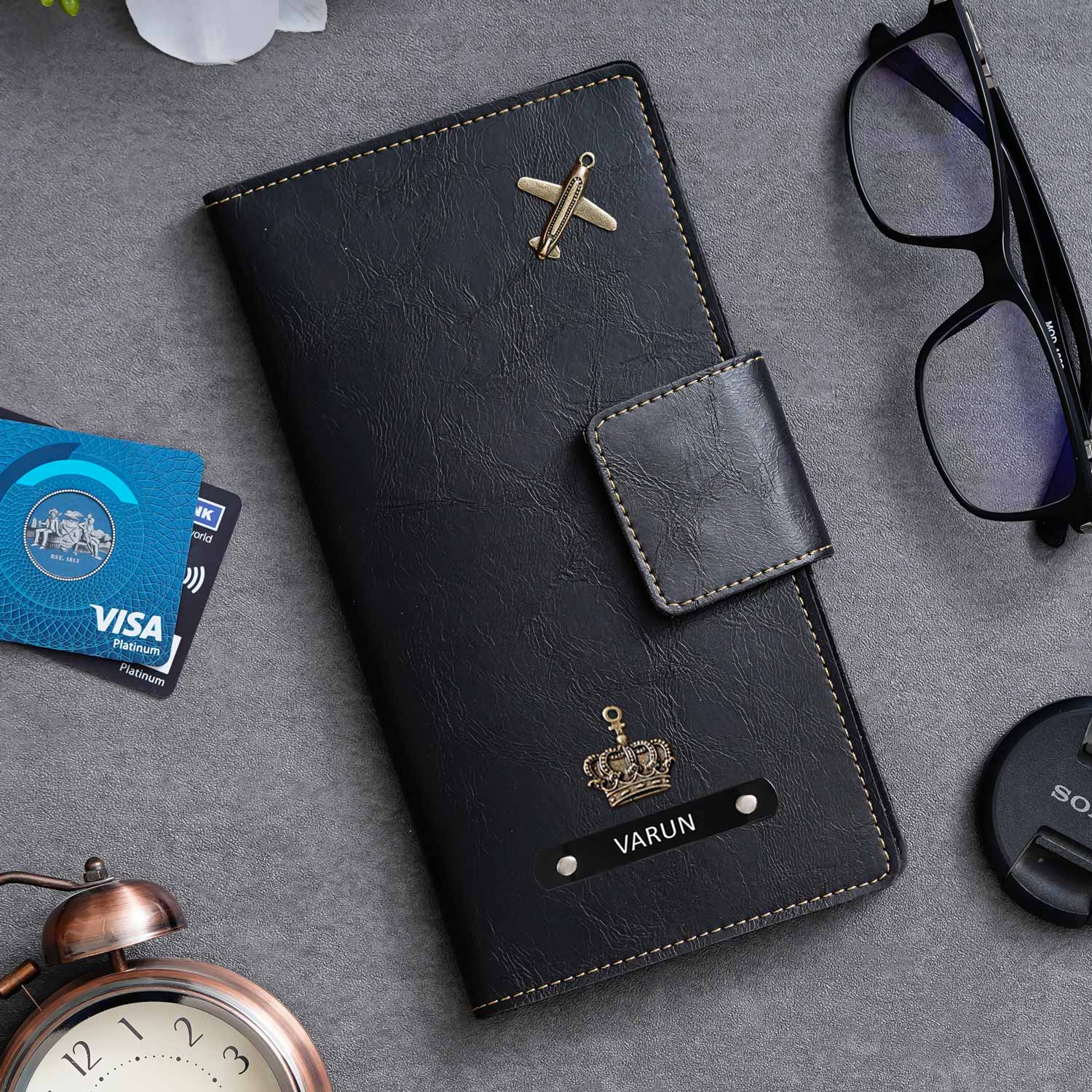 Personalised Long Passport Cover Organiser - The Gifting Era