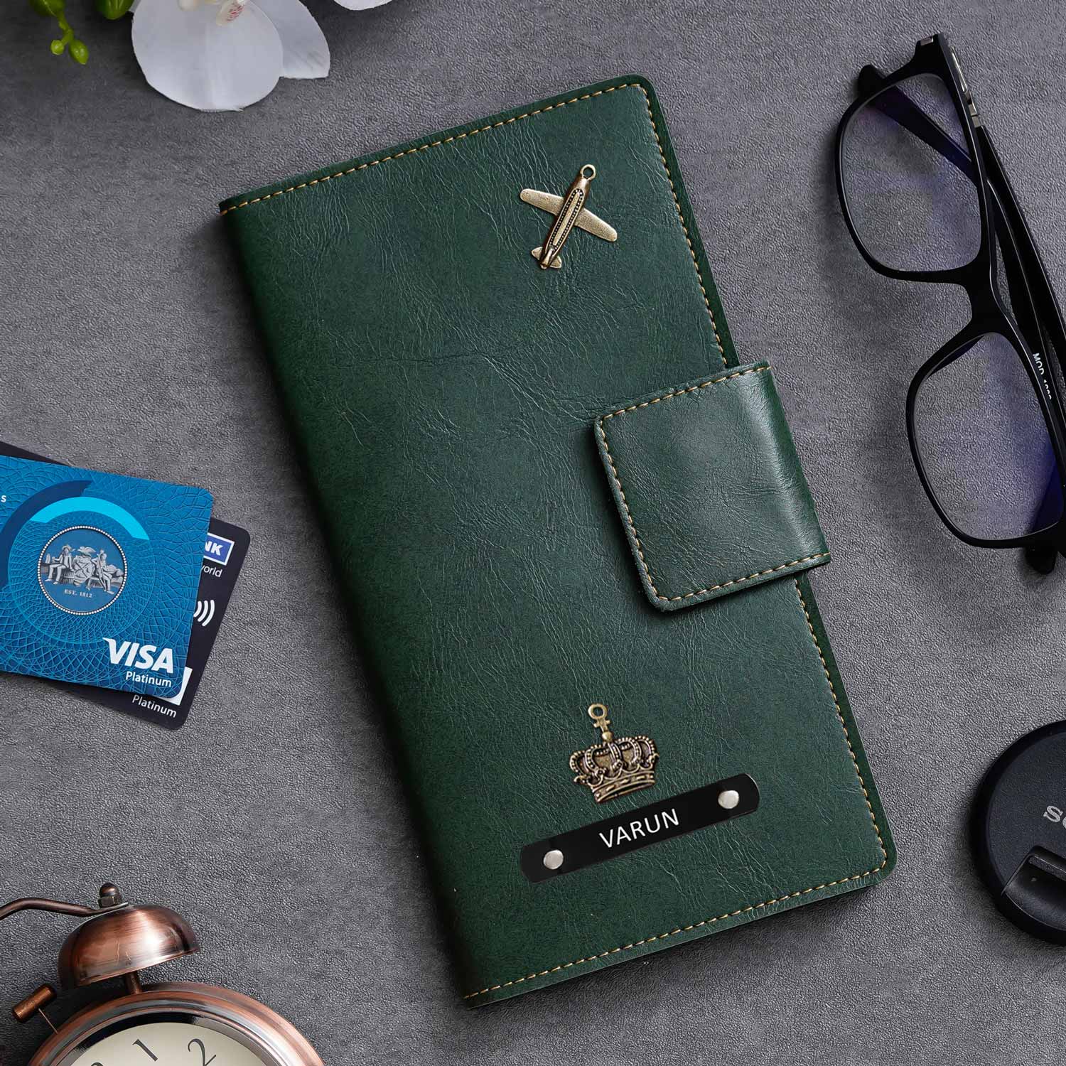 Personalised Long Passport Cover Organiser - The Gifting Era