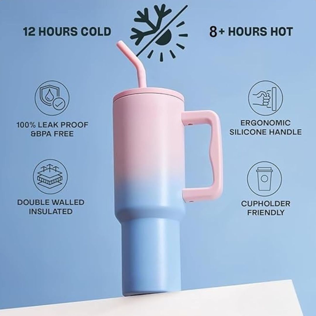 Personalised Quencher Stanley 1200 ML Vacuum Tumbler With Straw - The Gifting Era