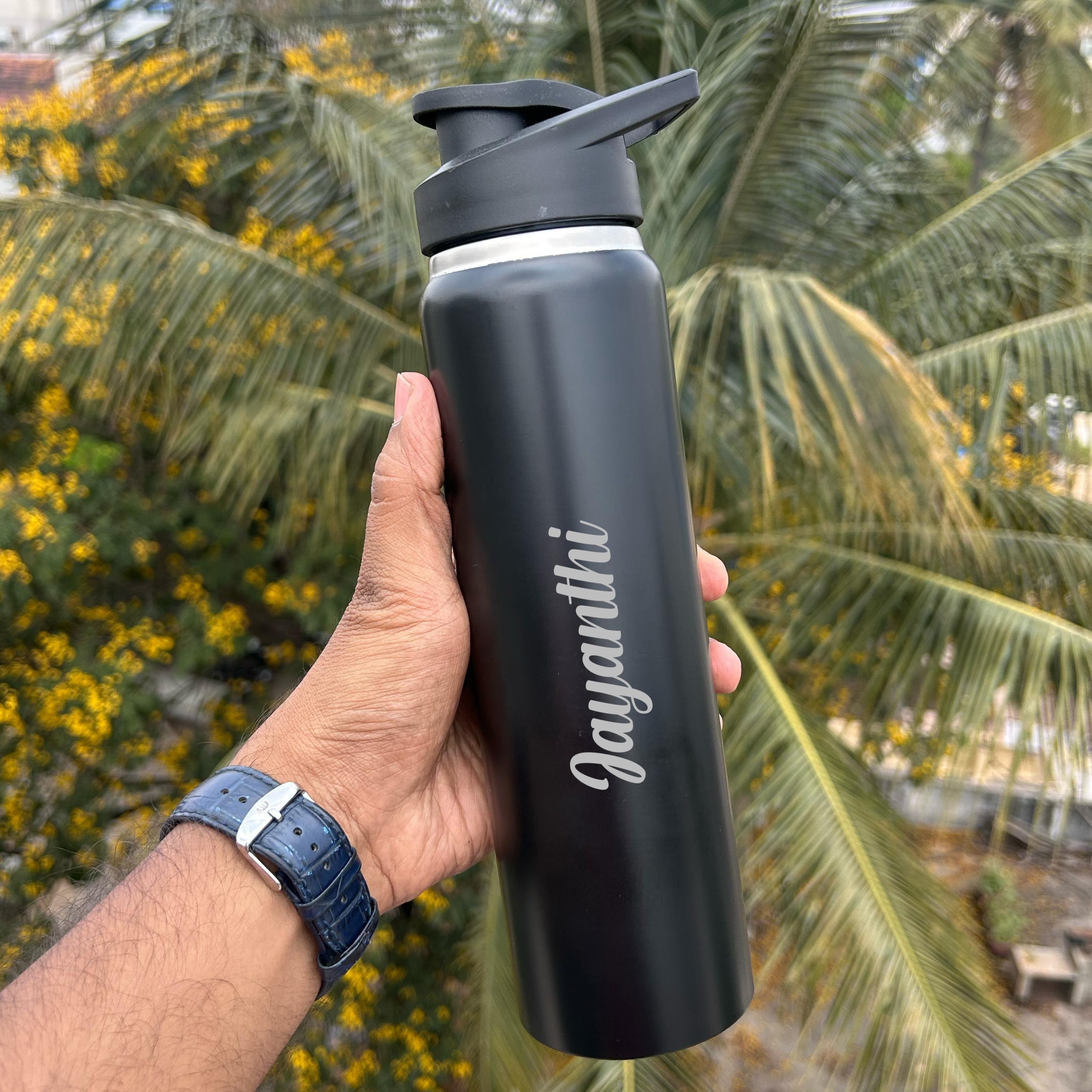 Personalised Bento Steel Sipper Bottle - 800 ML - The Gifting Era