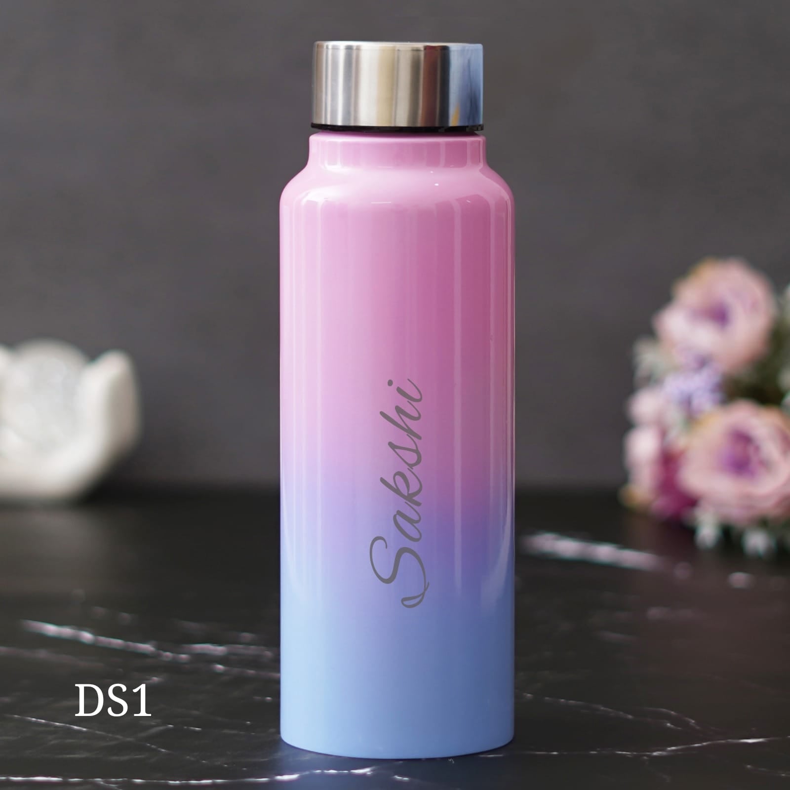 Personalised Classic Steel Double Shade Bottle - 750 ML - The Gifting Era