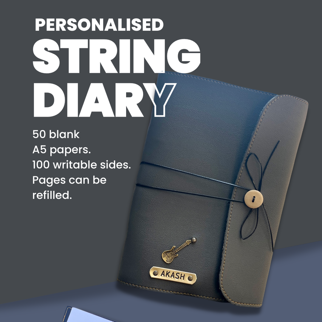 Personalised Diary With String - SD - The Gifting Era