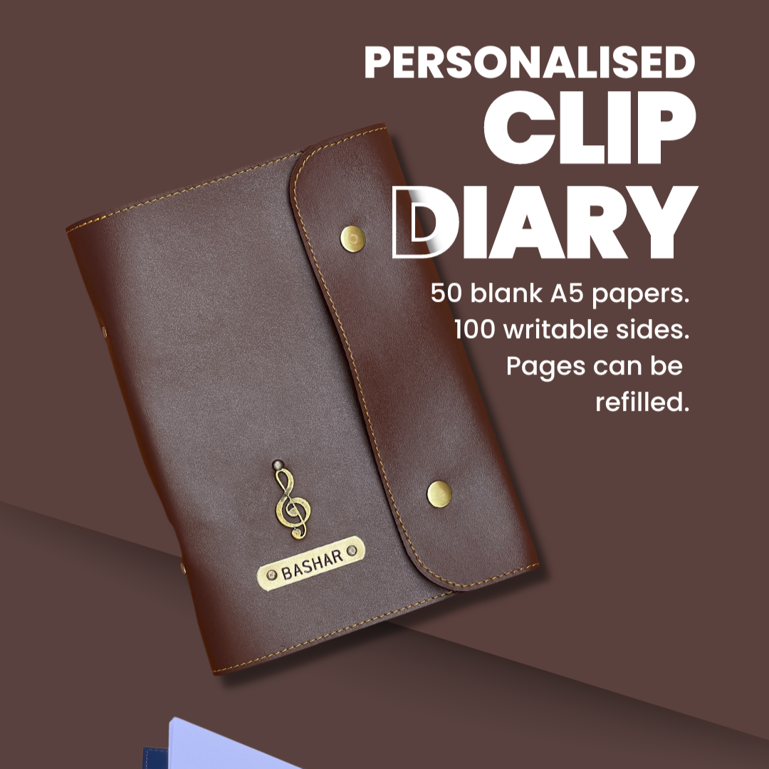 Personalised Diary with Clip - CD - The Gifting Era 