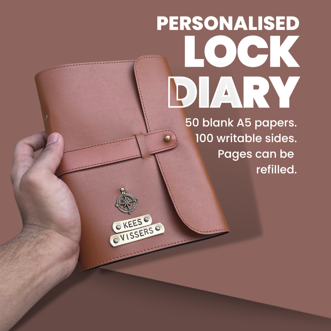 Personalised Diary with Lock - LD - The Gifting Era