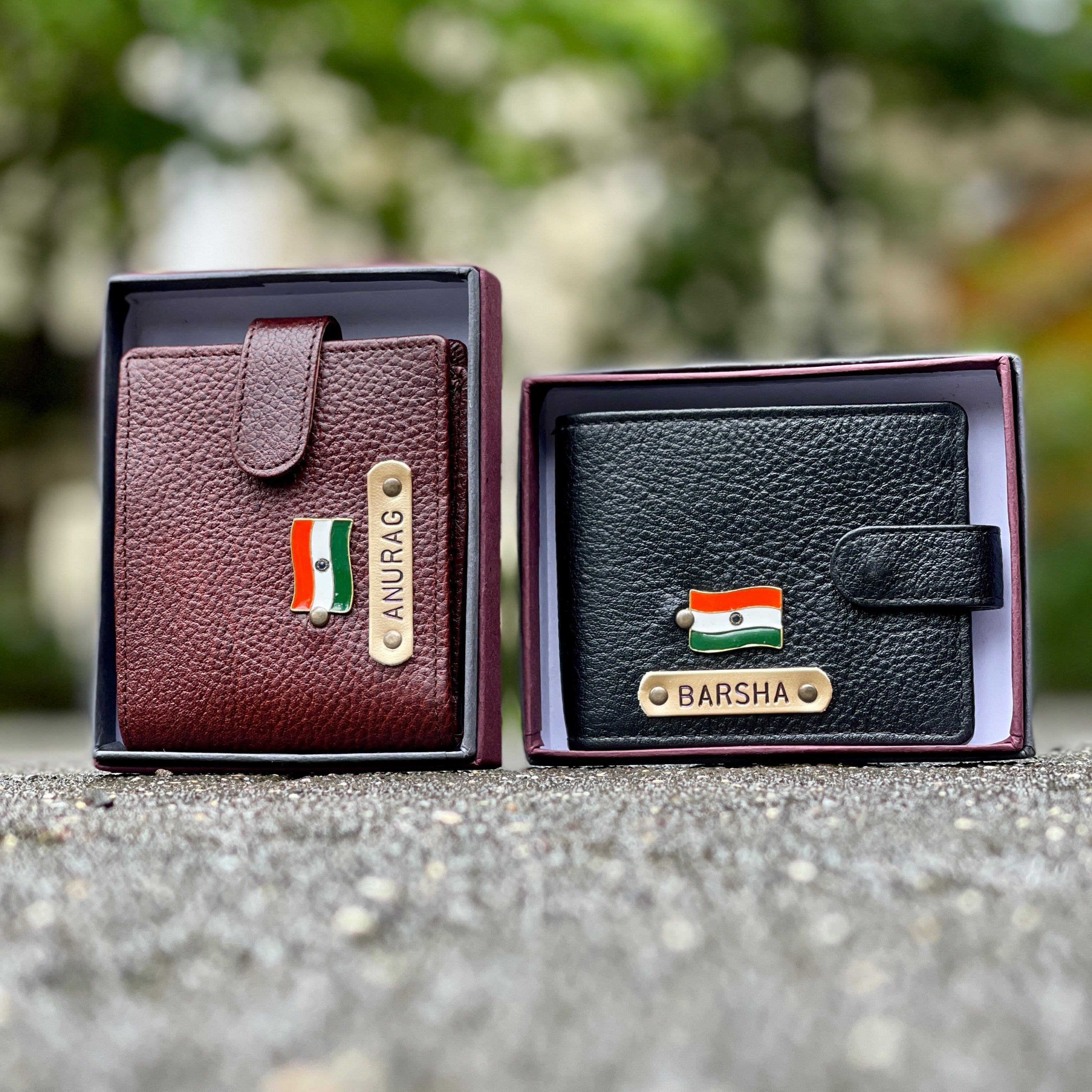 Personalised Leather Men's Twin Wallet - The Gifting Era