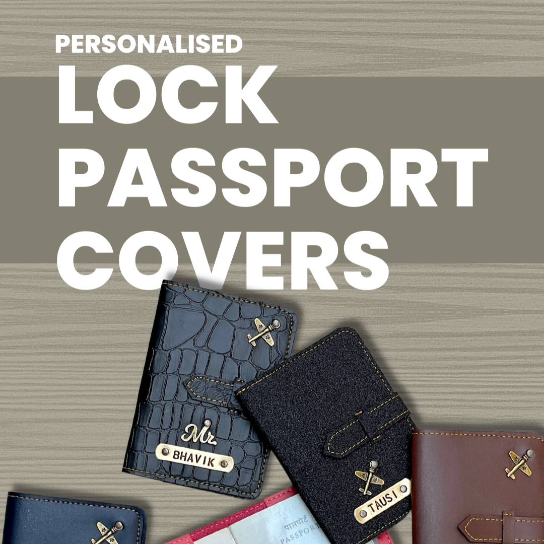 Personalised Lock Passport Cover - The Gifting Era