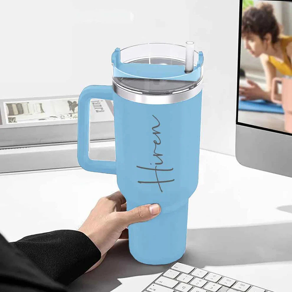 Personalised Stanley 1200 ml Vacuum Insulated Tumbler - Best Tumbler for Gym & Outdoors - The Gifting Era 