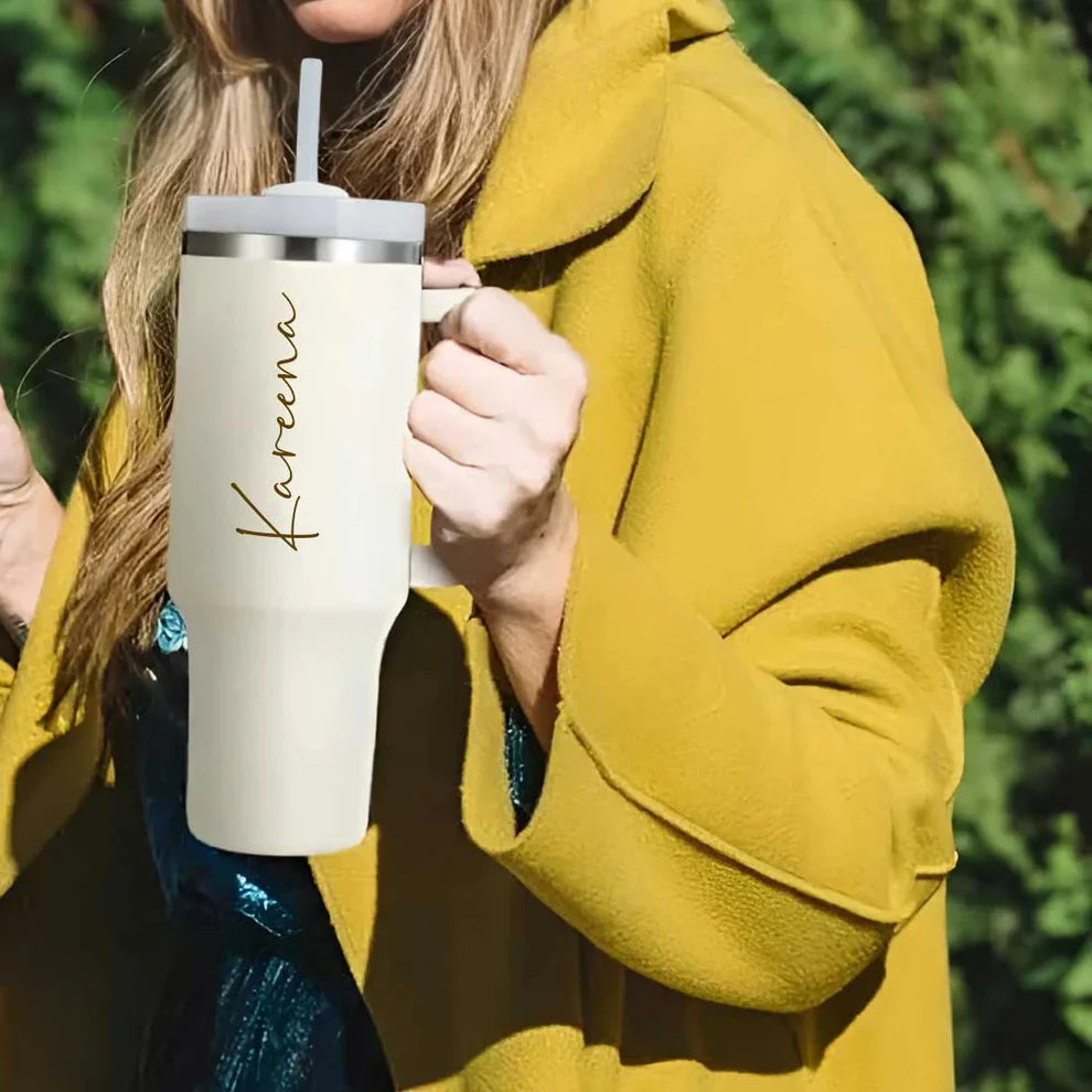 Personalised Stanley 1200 ml Vacuum Insulated Tumbler - Best Tumbler for Gym & Outdoors - The Gifting Era 