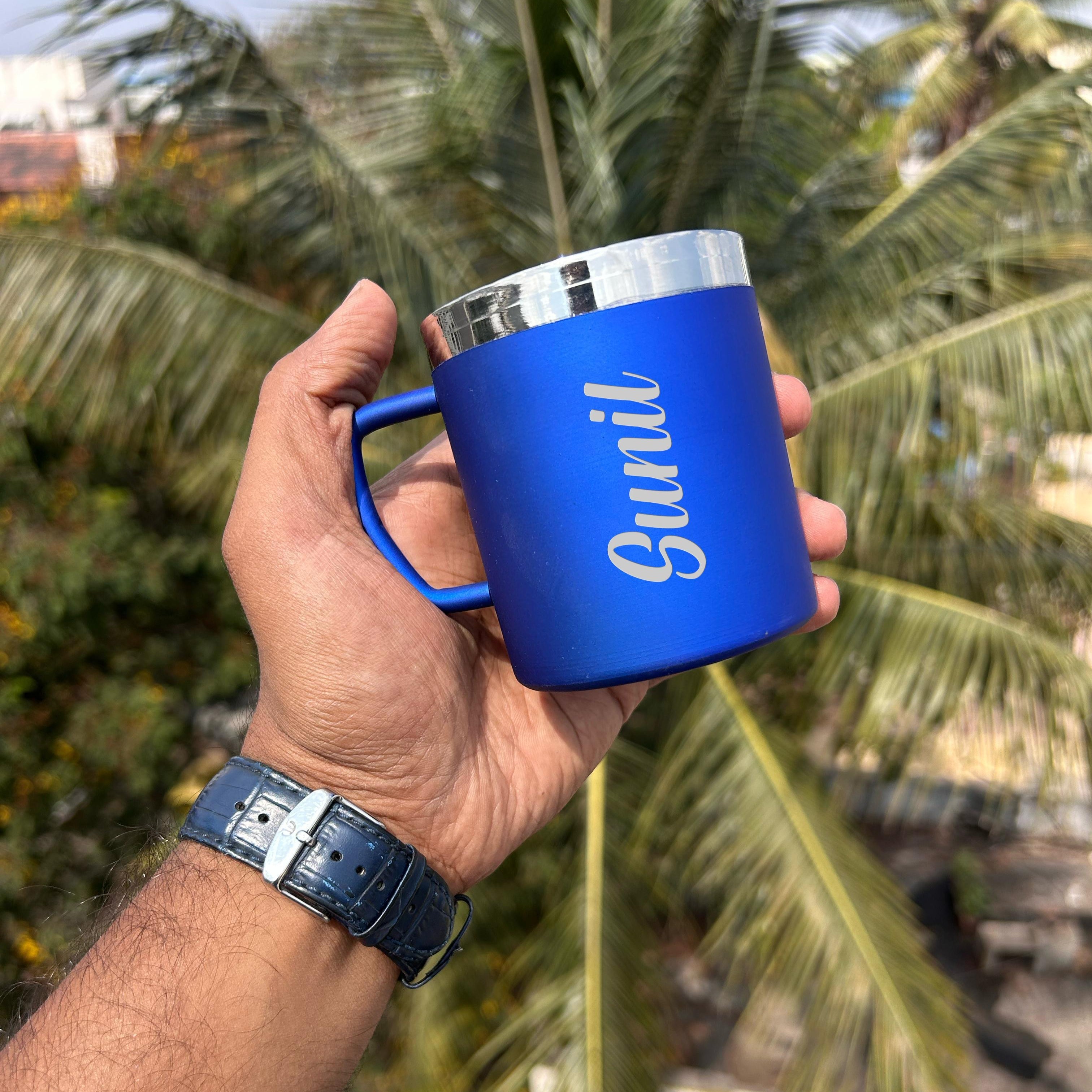 Personalised Texas Steel Vacuum Mug - 180 ML - The Gifting Era