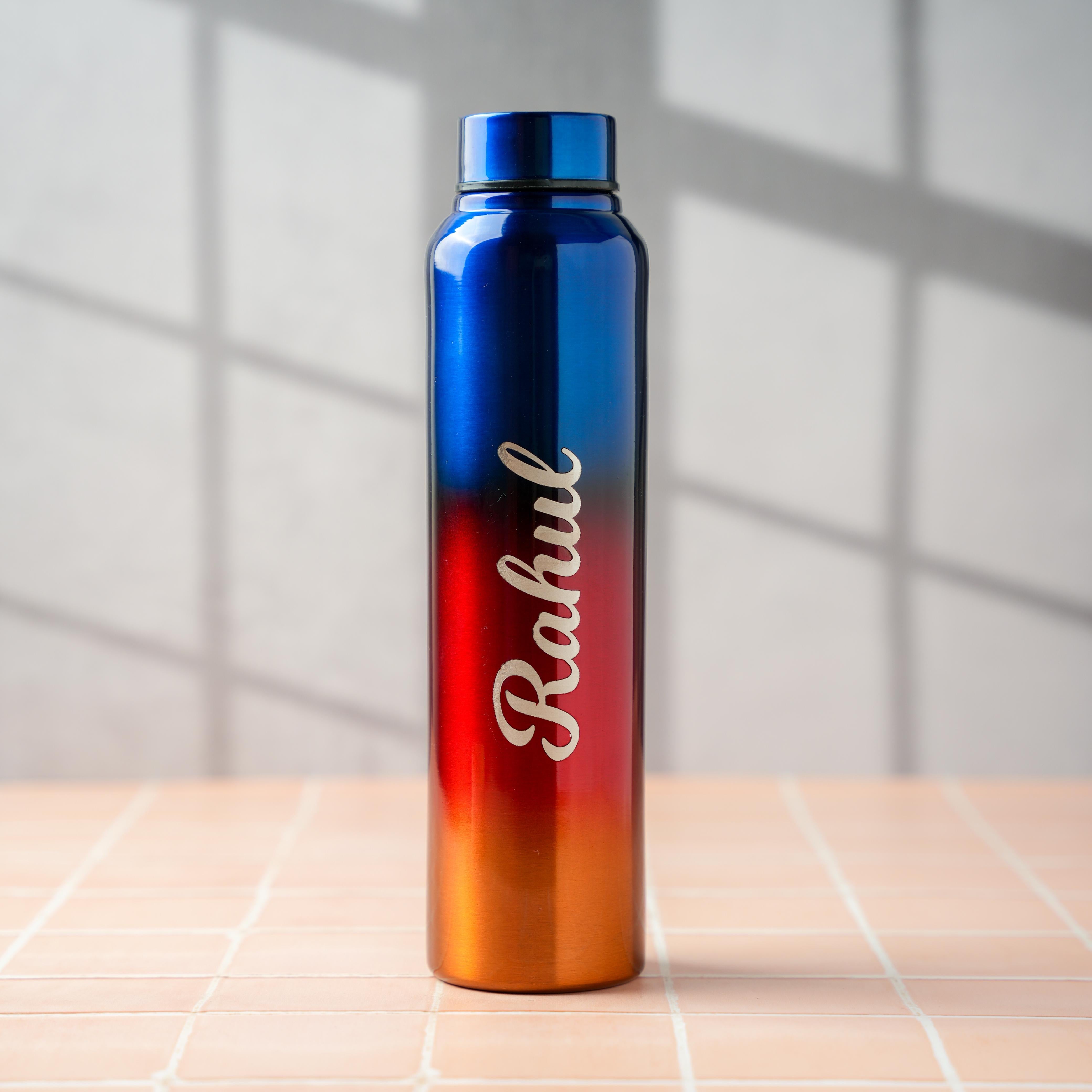 Personalised Triple Tone Steel Bottle - 950ML - The Gifting Era