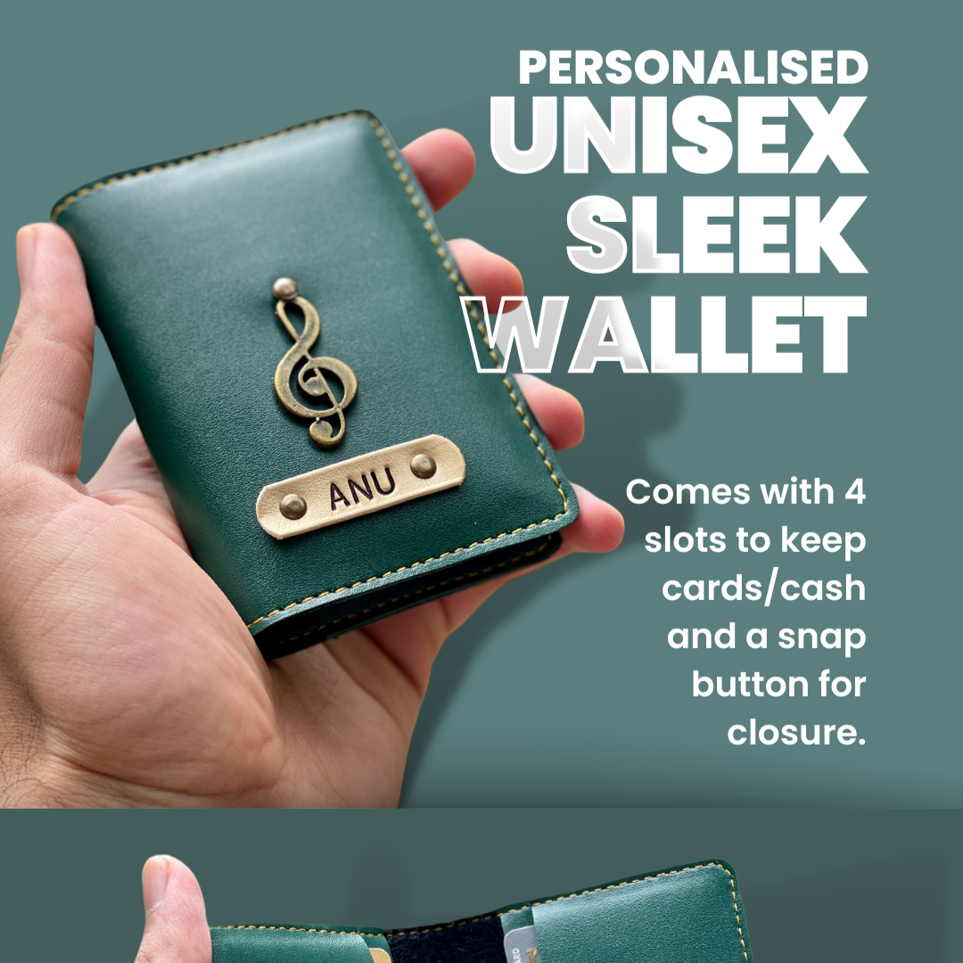 Personalised Unisex Sleek Wallet - The Gifting Era