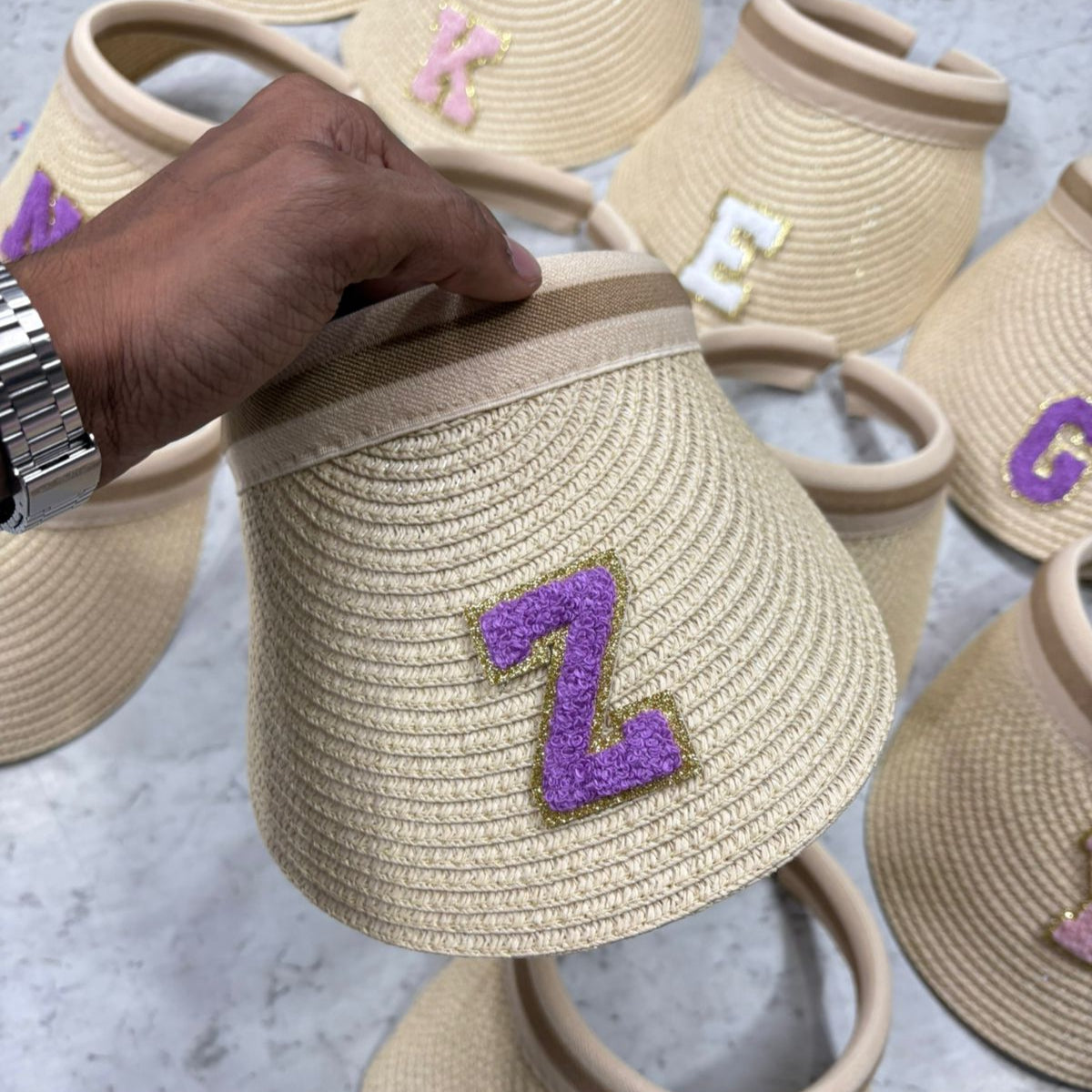 Personalised Visor Monogram Adjustable Hat - The Gifting Era