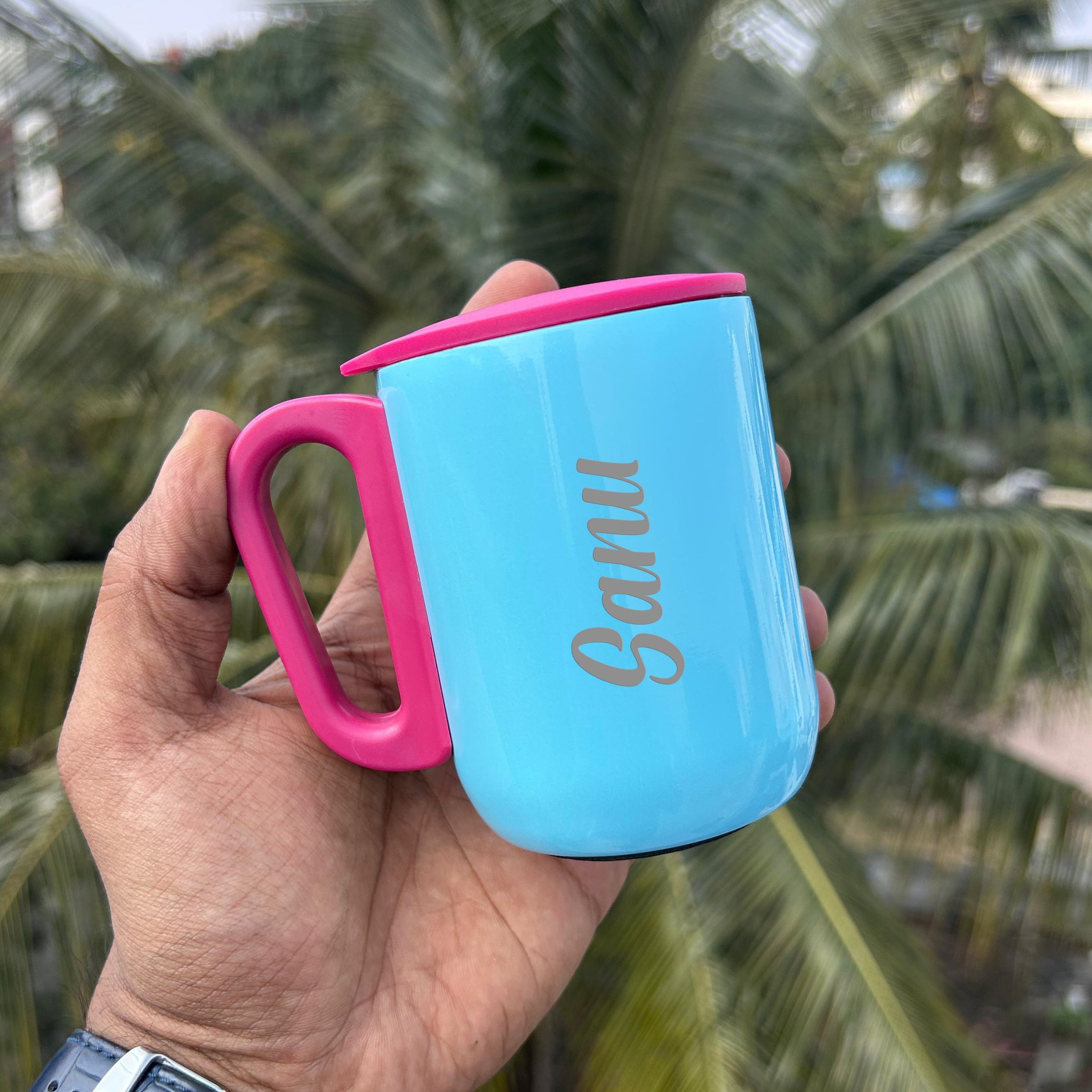 Personalised Windsor Coffee Steel Vacuum Mug with Lid - 180 ML - The Gifting Era