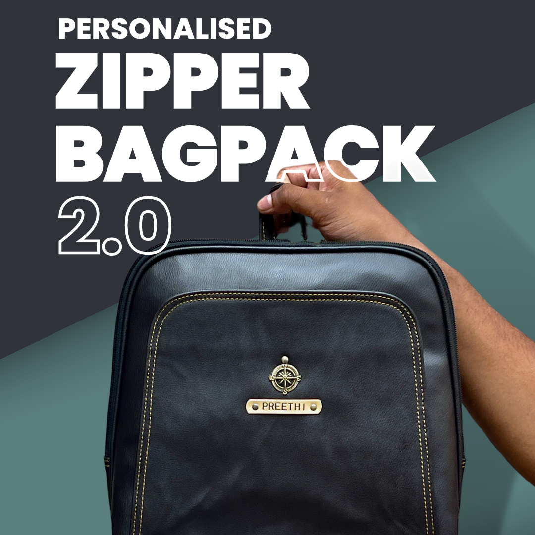 Personalised Zipper Backpack 2.0 - ZB2 - The Gifting Era - 2