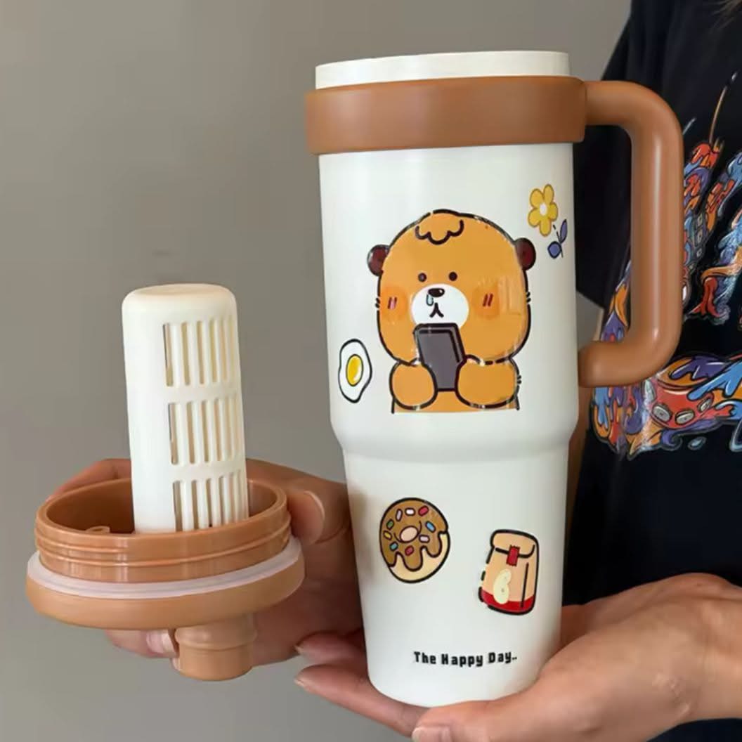 900 ml 2-Way Drinking Stainless Steel Tumbler – Smart. Stylish. Convenient.