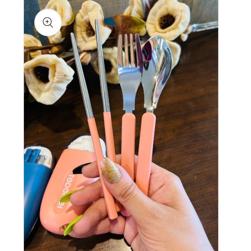 Teemed Stainless Steel Cutlery Set – Elegant. Reusable. Travel-Friendly.
