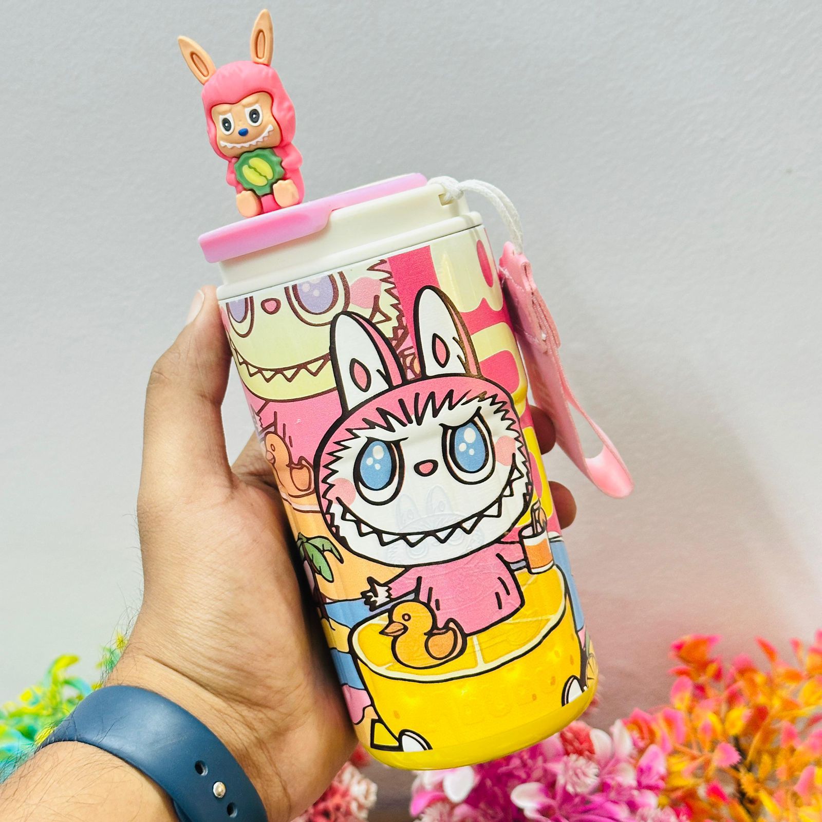 Labubu Theme Coffee Mug – Cute. Trendy. Travel-Friendly.