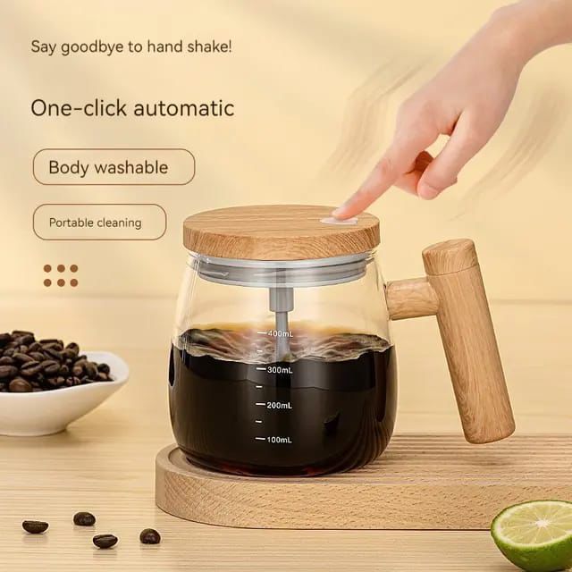Personalised Self Stirring Smart Wireless Coffee Frother Mug (Free Name Personalisation) - The Gifting Era