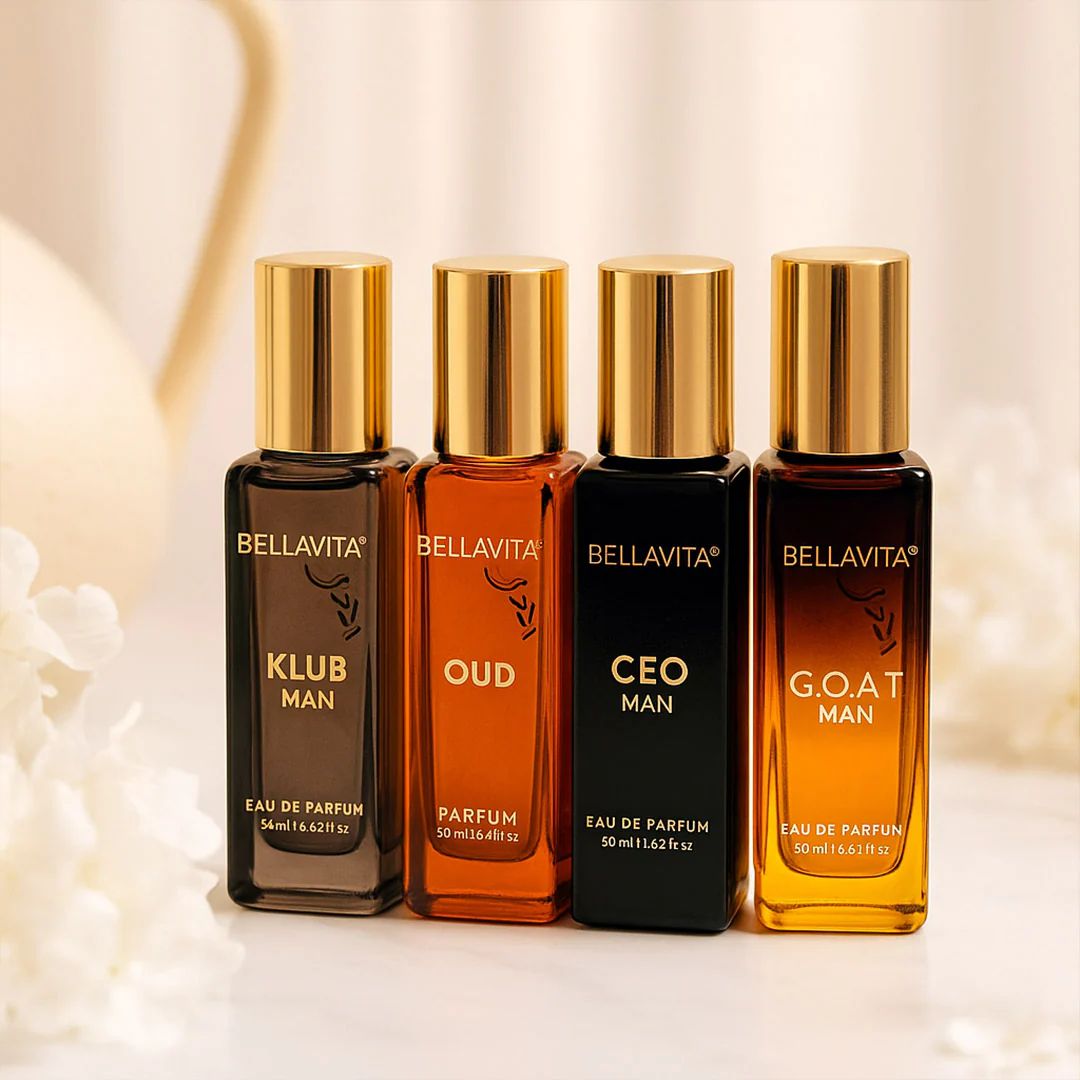 Personalised Bellavita Perfume Gift Set for Him or Her - 4 X 20 ML
