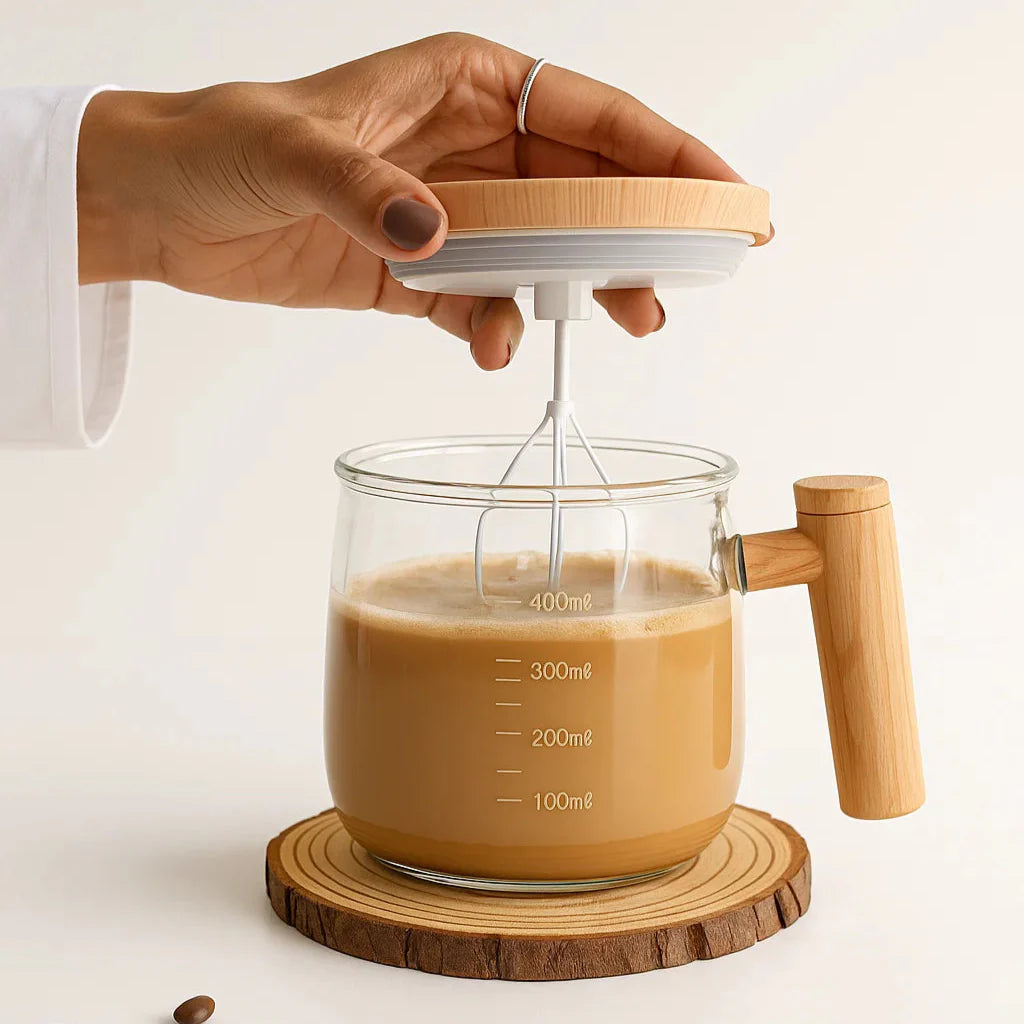 Personalised Self Stirring Smart Wireless Coffee Frother Mug (Free Name Personalisation) - The Gifting Era