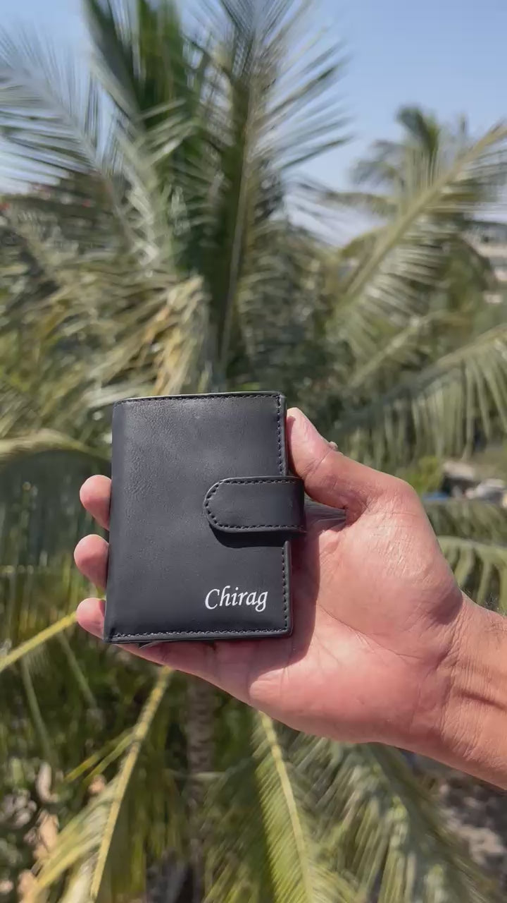 Turbo RFID 10 Card Holder Unisex Smart Leather Wallet